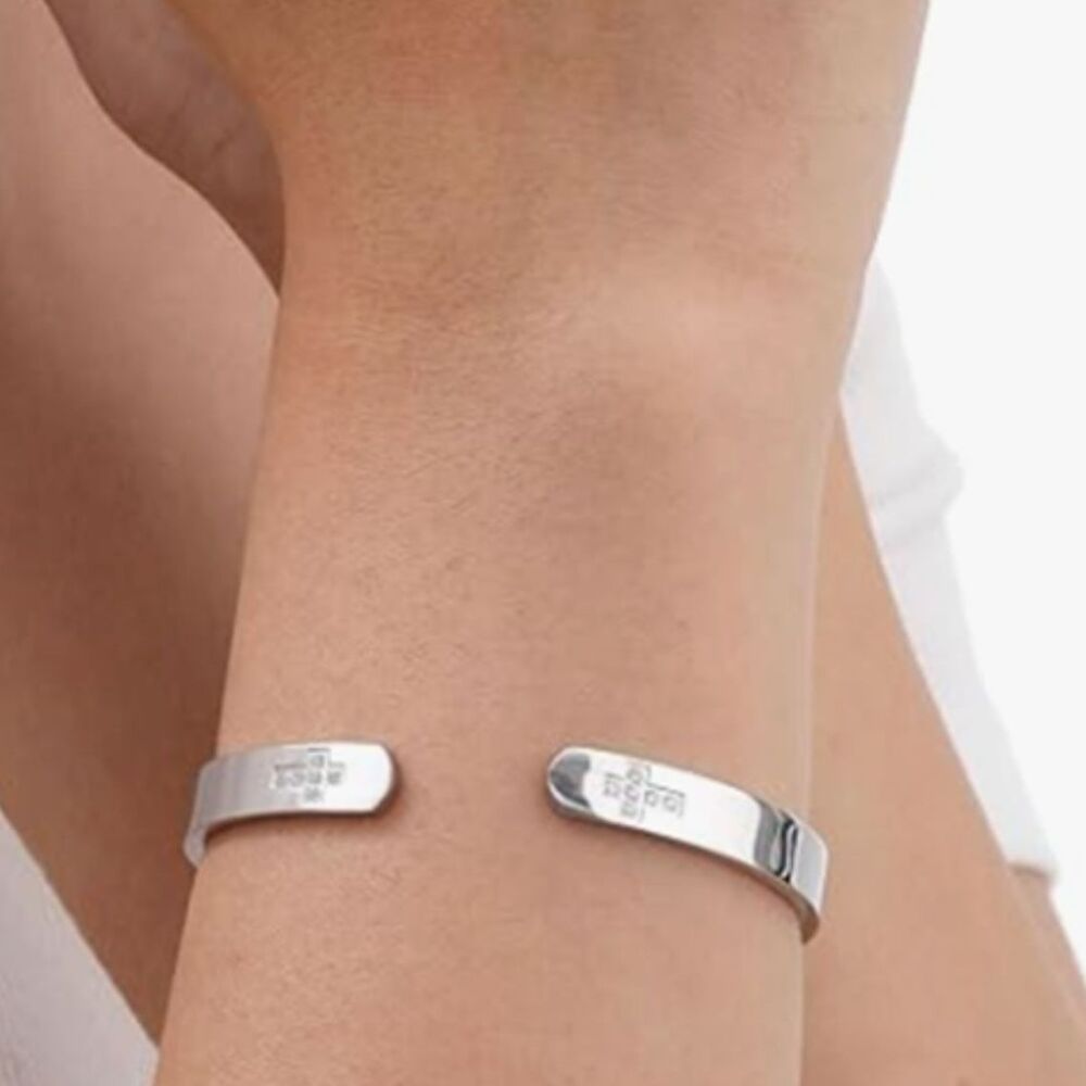 Bracelet Engraved Engraved "With God All Things Are Possible" S Steel